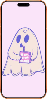 Силиконовый чехол Милый призрак для Apple iPhone 17 PRO MAX - 6507u-4029 изображение 