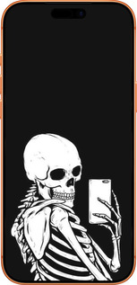 Силиконовый чехол Скелет делает Selfie для Apple iPhone 17 PRO MAX - 6535u-4029 изображение 