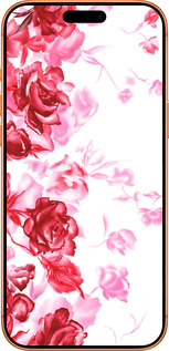 Силиконовый чехол Нарисованные розы для Apple iPhone 17 PRO MAX - 724u-4029 изображение 