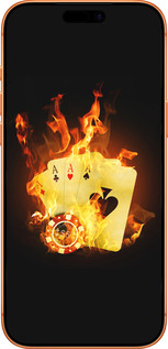 Силиконовый чехол Горящие карты для Apple iPhone 17 PRO MAX - 839u-4029 изображение 