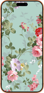 Силиконовый чехол Цветочные обои 2 для Apple iPhone 17 PRO MAX - 862u-4029 изображение 