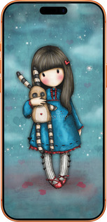 Силиконовый чехол Девочка с зайчиком для Apple iPhone 17 PRO MAX - 915u-4029 изображение 