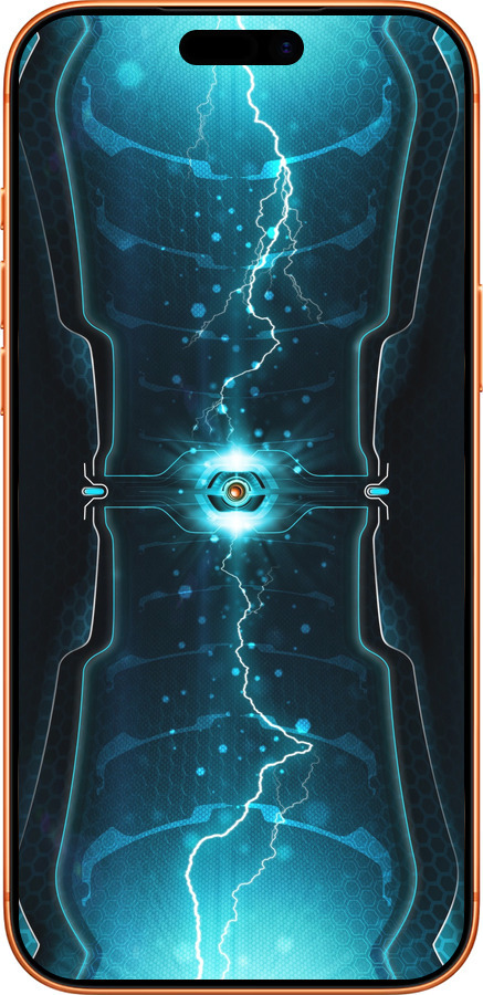 Силиконовый чехол Молнии в цилиндре для Apple iPhone 17 PRO MAX - 120u-4029 изображение 