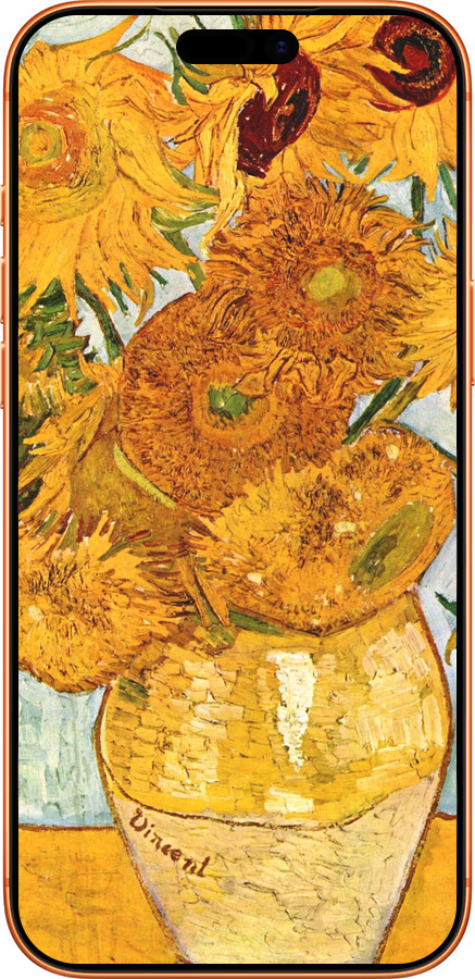 Силиконовый чехол Винсент Ван Гог. Подсолнухи для Apple iPhone 17 PRO MAX - 162u-4029 изображение 