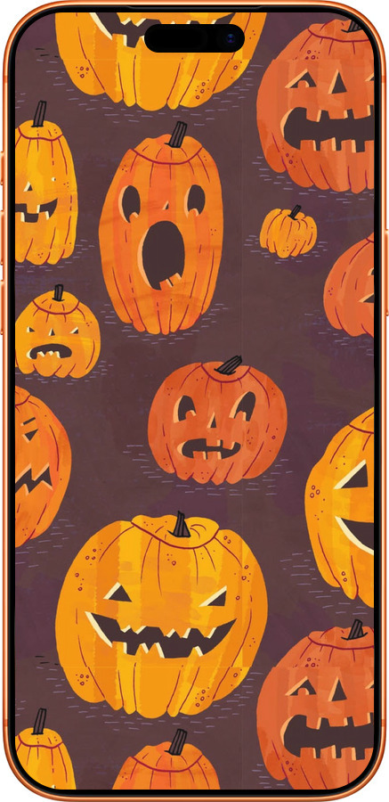 Силиконовый чехол Тыквы на Хеллоуин для Apple iPhone 17 PRO MAX - 233u-4029 изображение 