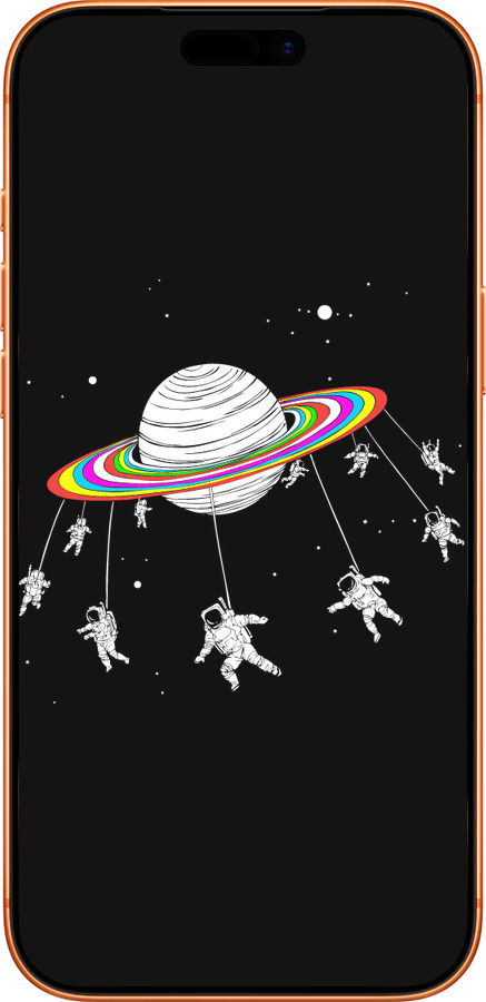 Силиконовый чехол Лунная карусель для Apple iPhone 17 PRO MAX - 4136u-4029 изображение 