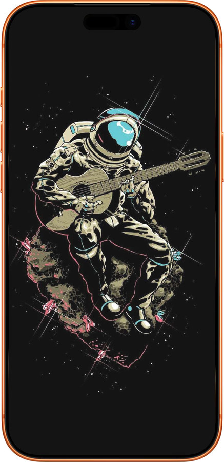 Силиконовый чехол Космонавт с гиратой для Apple iPhone 17 PRO MAX - 4138u-4029 изображение 