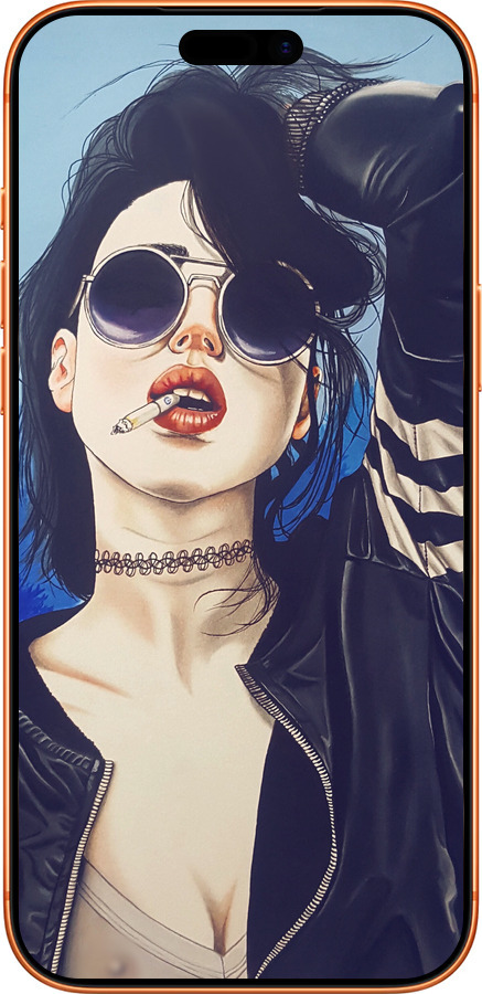 Силиконовый чехол Девушка на стиле для Apple iPhone 17 PRO MAX - 4151u-4029 изображение 