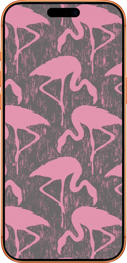 Силиконовый чехол Vintage-Flamingos для Apple iPhone 17 PRO MAX - 4171u-4029 изображение 