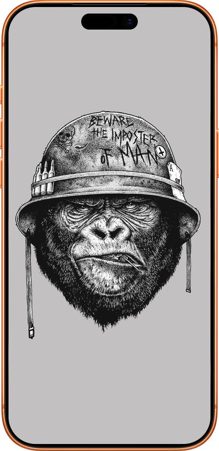 Силиконовый чехол military monkey для Apple iPhone 17 PRO MAX - 4177u-4029 изображение 