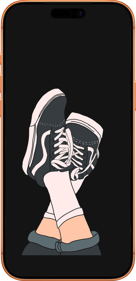 Силиконовый чехол Кеды для Apple iPhone 17 PRO MAX - 4265u-4029 изображение 