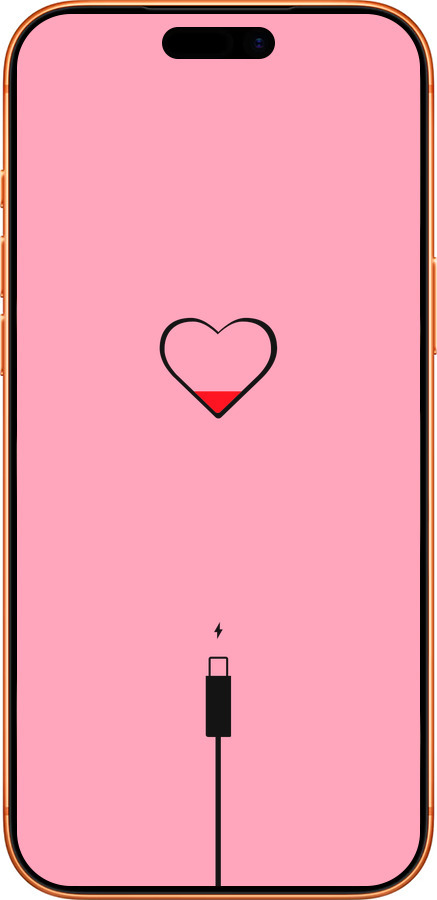 Силиконовый чехол Подзарядка сердца1 для Apple iPhone 17 PRO MAX - 4275u-4029 изображение 