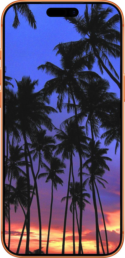 Силиконовый чехол Пальмы для Apple iPhone 17 PRO MAX - 4324u-4029 изображение 