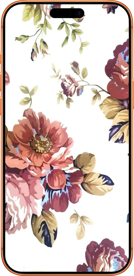 Силиконовый чехол Vintage flowers для Apple iPhone 17 PRO MAX - 4333u-4029 изображение 