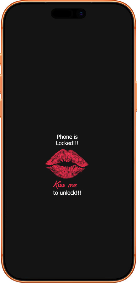 Силиконовый чехол Разблокируй-поцелуй для Apple iPhone 17 PRO MAX - 4372u-4029 изображение 