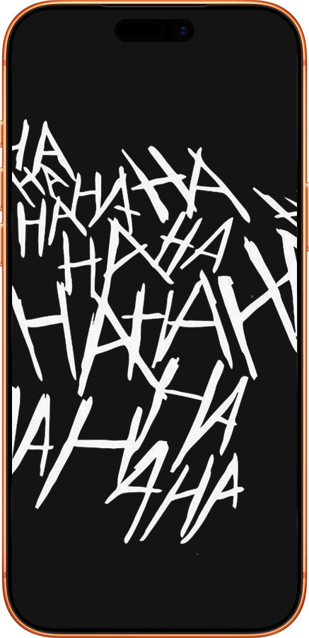 Силиконовый чехол joker hahaha для Apple iPhone 17 PRO MAX - 4509u-4029 изображение 