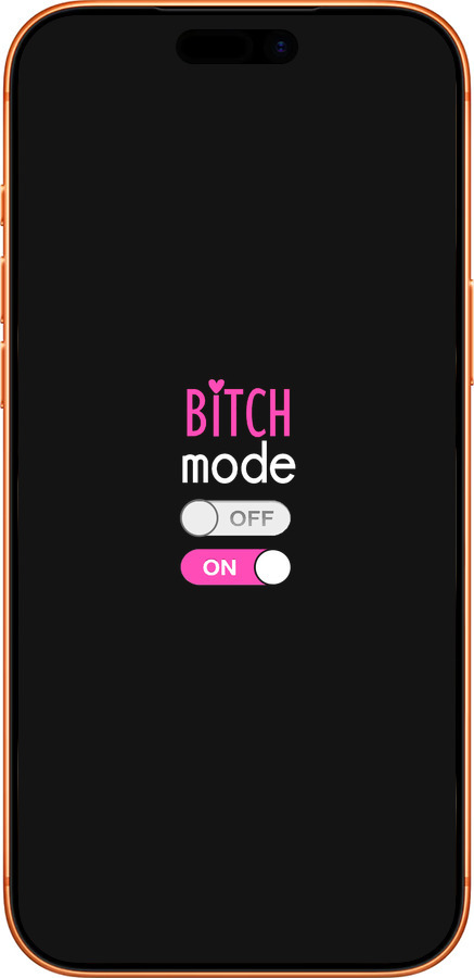 Силиконовый чехол Bitch mode для Apple iPhone 17 PRO MAX - 4548u-4029 изображение 
