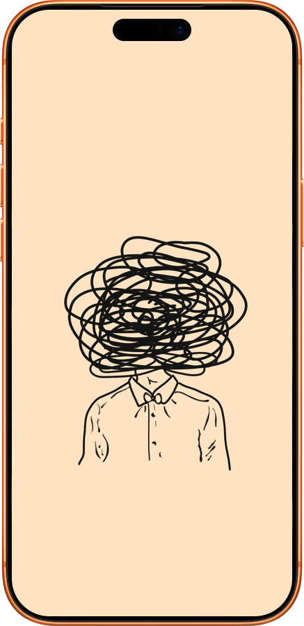 Силіконовий чехол Думки для Apple iPhone 17 PRO MAX - 4568u-4029 изображение 