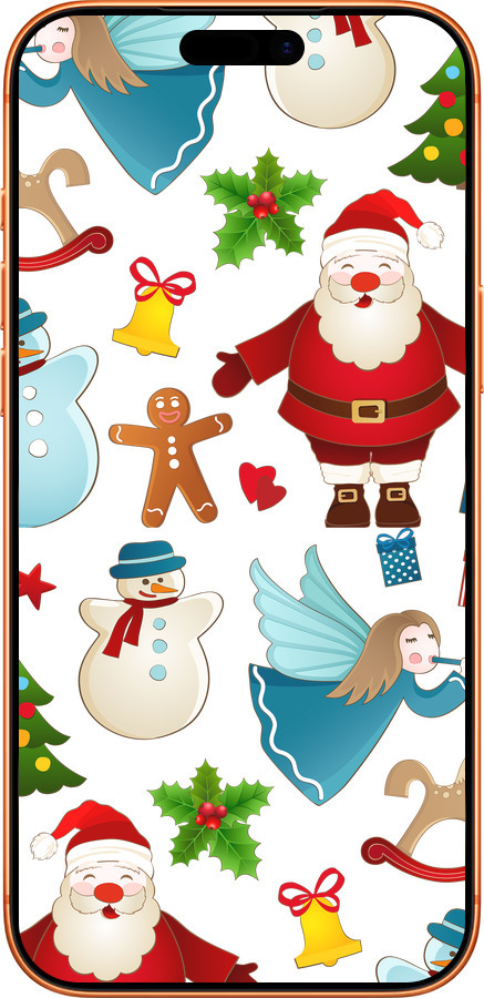 Силиконовый чехол Новогодний 1 для Apple iPhone 17 PRO MAX - 4614u-4029 изображение 