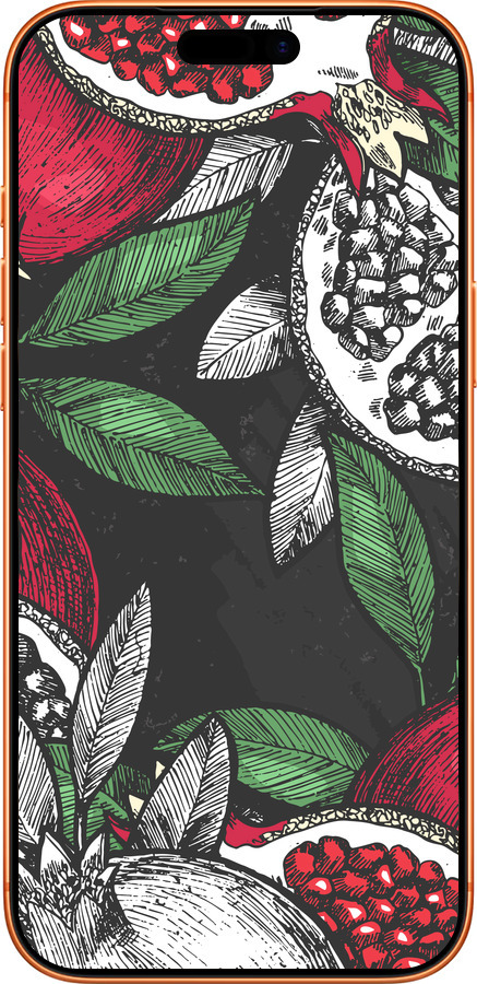 Силиконовый чехол Гранат для Apple iPhone 17 PRO MAX - 4692u-4029 изображение 