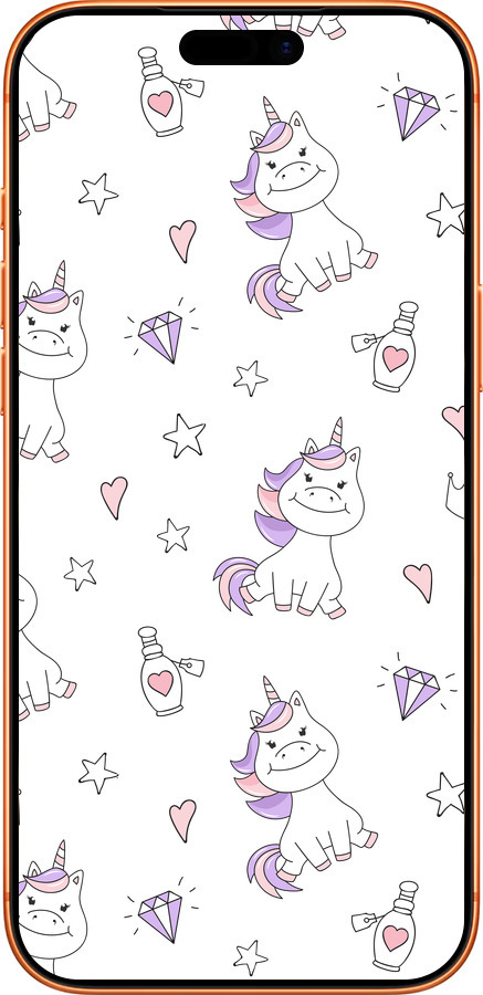 Силиконовый чехол Единорожка v2 для Apple iPhone 17 PRO MAX - 4703u-4029 изображение 