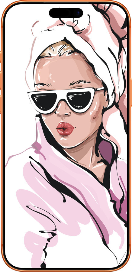 Силиконовый чехол Девушка в очках 2 для Apple iPhone 17 PRO MAX - 4714u-4029 изображение 