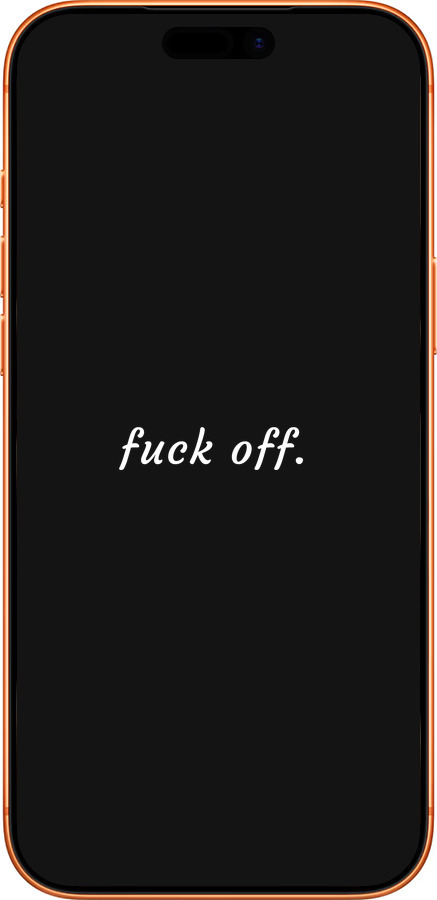 Силиконовый чехол Fuck off для Apple iPhone 17 PRO MAX - 4731u-4029 изображение 