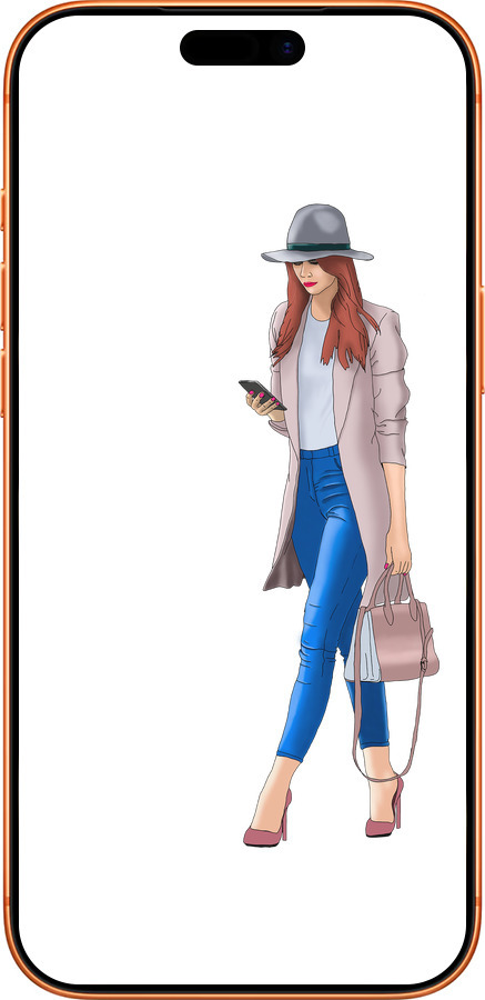 Силиконовый чехол Девушка 1 для Apple iPhone 17 PRO MAX - 4751u-4029 изображение 