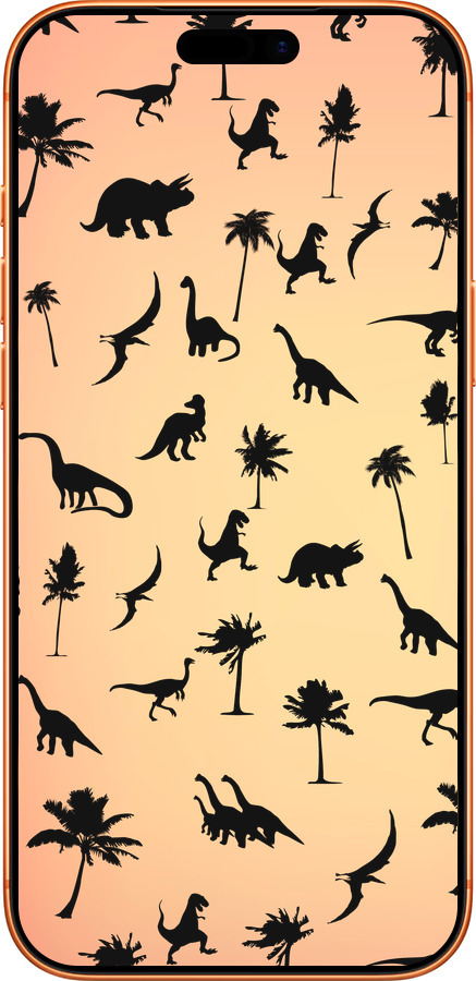 Силиконовый чехол Динозаврики 1 для Apple iPhone 17 PRO MAX - 4772u-4029 изображение 