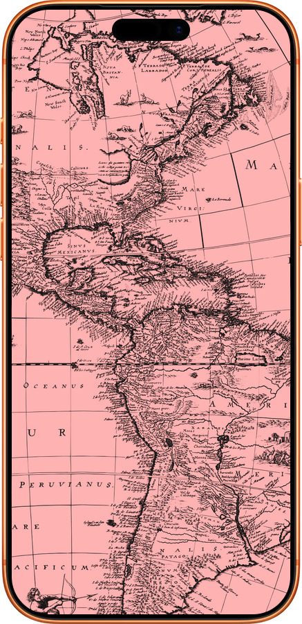 Силиконовый чехол Карта для Apple iPhone 17 PRO MAX - 4794u-4029 изображение 