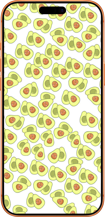 Силиконовый чехол Весёлые авокадо для Apple iPhone 17 PRO MAX - 4799u-4029 изображение 