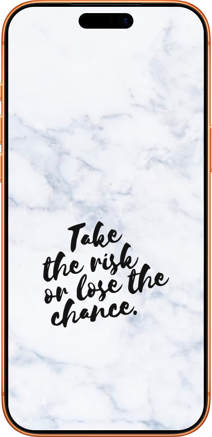 Силиконовый чехол Рискнуть или потерять шанс для Apple iPhone 17 PRO MAX - 4866u-4029 изображение 