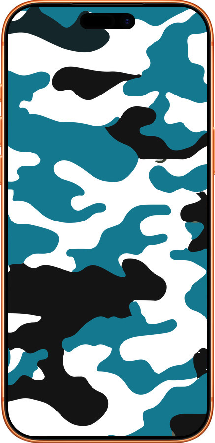 Силиконовый чехол Камуфляж прозрачный фон для Apple iPhone 17 PRO MAX - 4877u-4029 изображение 