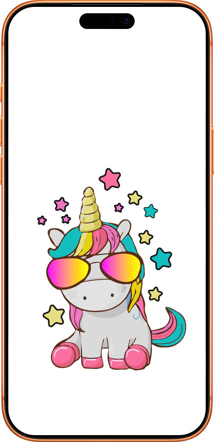 Силиконовый чехол Единорог в очках для Apple iPhone 17 PRO MAX - 4879u-4029 изображение 