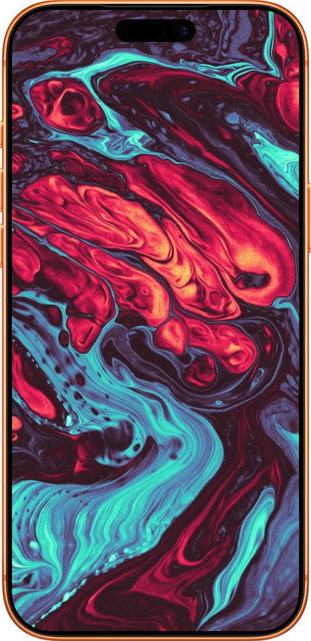 Силиконовый чехол Синяя красная абстакция для Apple iPhone 17 PRO MAX - 5339u-4029 изображение 