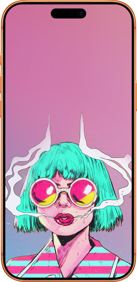 Силиконовый чехол Поп арт девушка для Apple iPhone 17 PRO MAX - 5378u-4029 изображение 