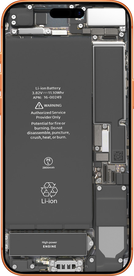 Силиконовый чехол Детали смартфона для Apple iPhone 17 PRO MAX - 5487u-4029 изображение 