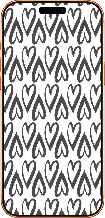 Силиконовый чехол Сердца v2 для Apple iPhone 17 PRO MAX - 5497u-4029 изображение 