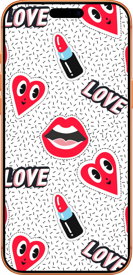 Силиконовый чехол Стикеры v3 для Apple iPhone 17 PRO MAX - 5502u-4029 изображение 