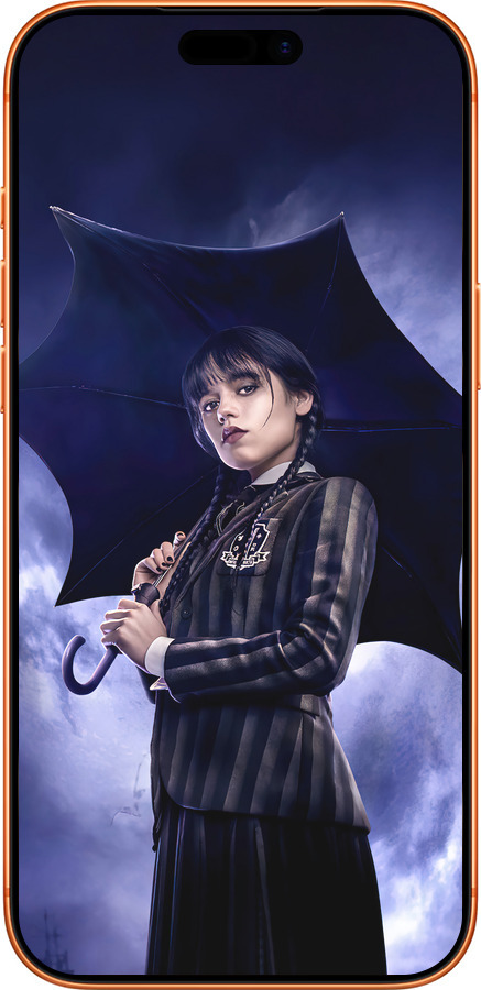 Силиконовый чехол Wednesday v2 для Apple iPhone 17 PRO MAX - 5516u-4029 изображение 