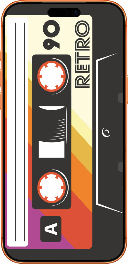 Силиконовый чехол Кассета с90 v4 для Apple iPhone 17 PRO MAX - 5532u-4029 изображение 