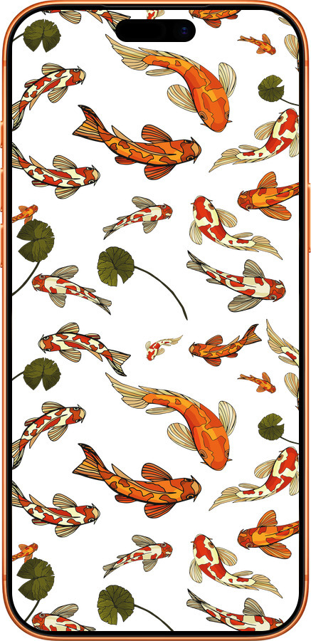 Силиконовый чехол Рыбы Кои для Apple iPhone 17 PRO MAX - 5535u-4029 изображение 