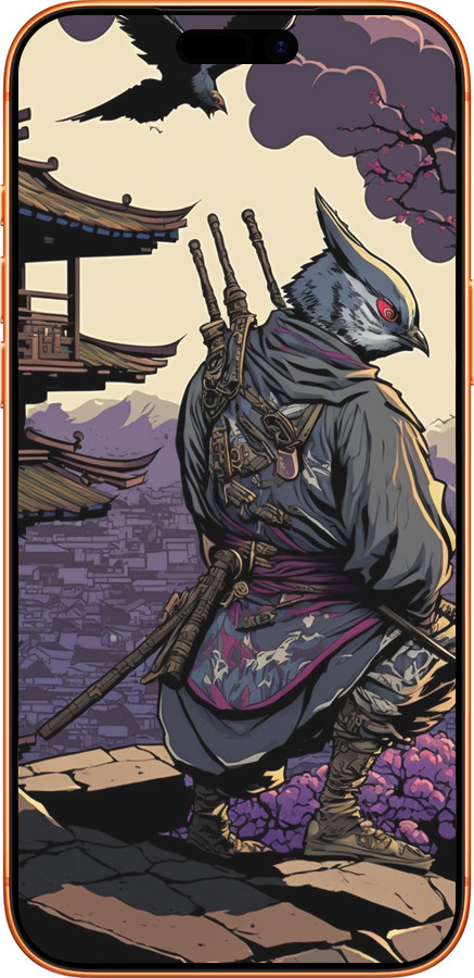 Силиконовый чехол Птица воин для Apple iPhone 17 PRO MAX - 5587u-4029 изображение 