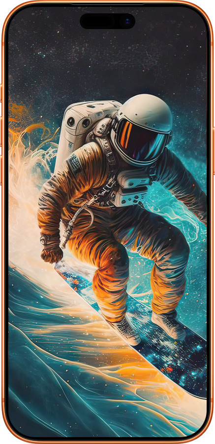 Силиконовый чехол Сноубордист для Apple iPhone 17 PRO MAX - 5604u-4029 изображение 