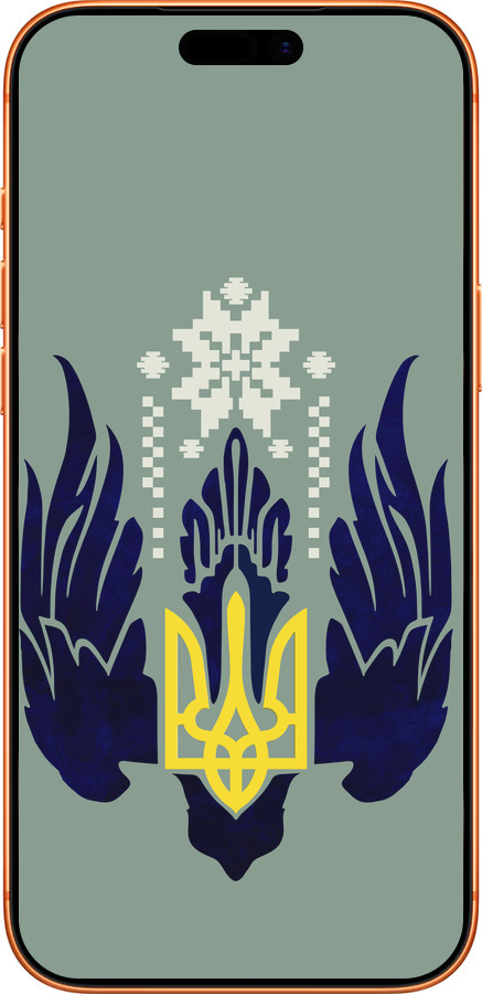 Силиконовый чехол Тризуб с крыльями для Apple iPhone 17 PRO MAX - 5640u-4029 изображение 