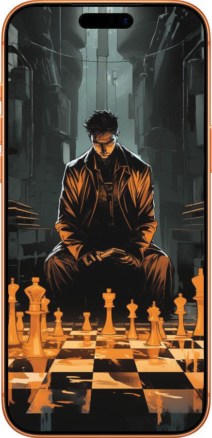 Силиконовый чехол Шахматы для Apple iPhone 17 PRO MAX - 5951u-4029 изображение 