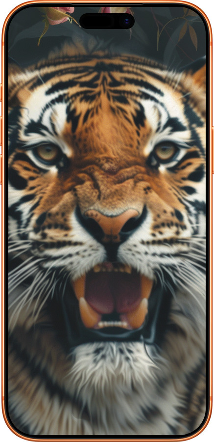 Силіконовий чехол Тигрова велич для Apple iPhone 17 PRO MAX - 6080u-4029 изображение 