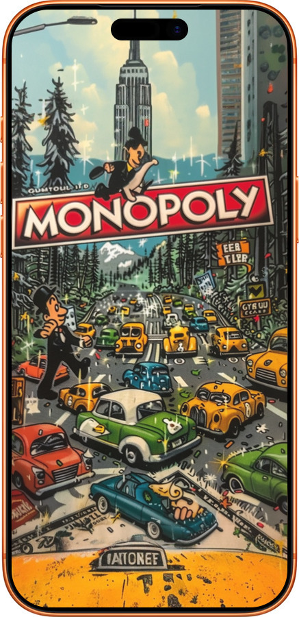 Силиконовый чехол Городской драйв Monopoly для Apple iPhone 17 PRO MAX - 6088u-4029 изображение 