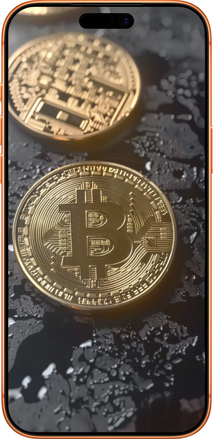 Силиконовый чехол Вулканический Bitcoin для Apple iPhone 17 PRO MAX - 6092u-4029 изображение 