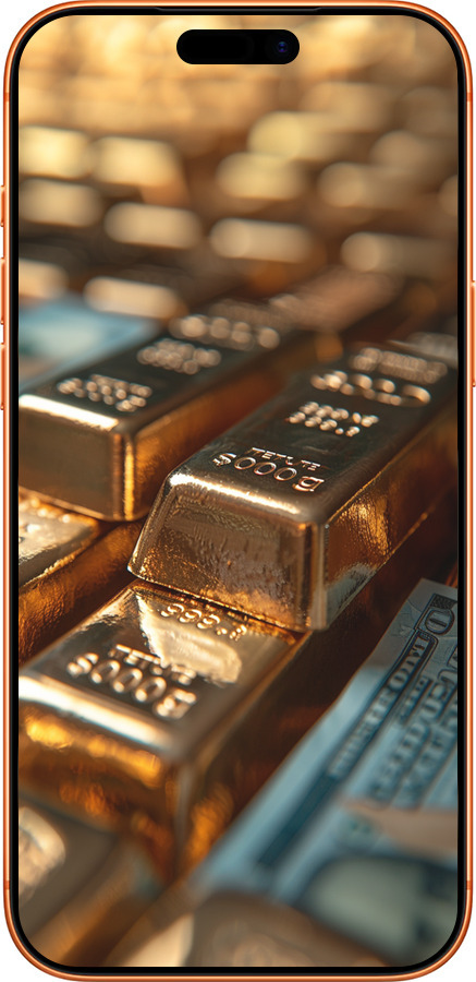 Силиконовый чехол Сияние золота для Apple iPhone 17 PRO MAX - 6104u-4029 изображение 